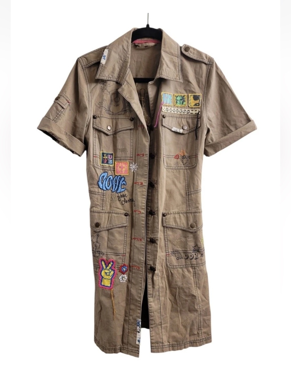 Double D Ranch Vintage
Roll Over Beethoven Tan
Patchwork Short-Sleeve Dress S - Picture 4 of 14